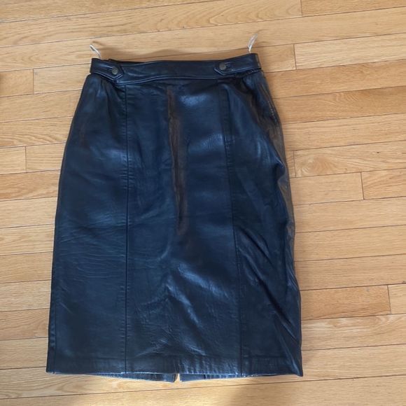London fog leather skirt size 10 - Picture 2 of 5